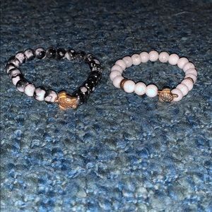 2 turtle marble bracelets